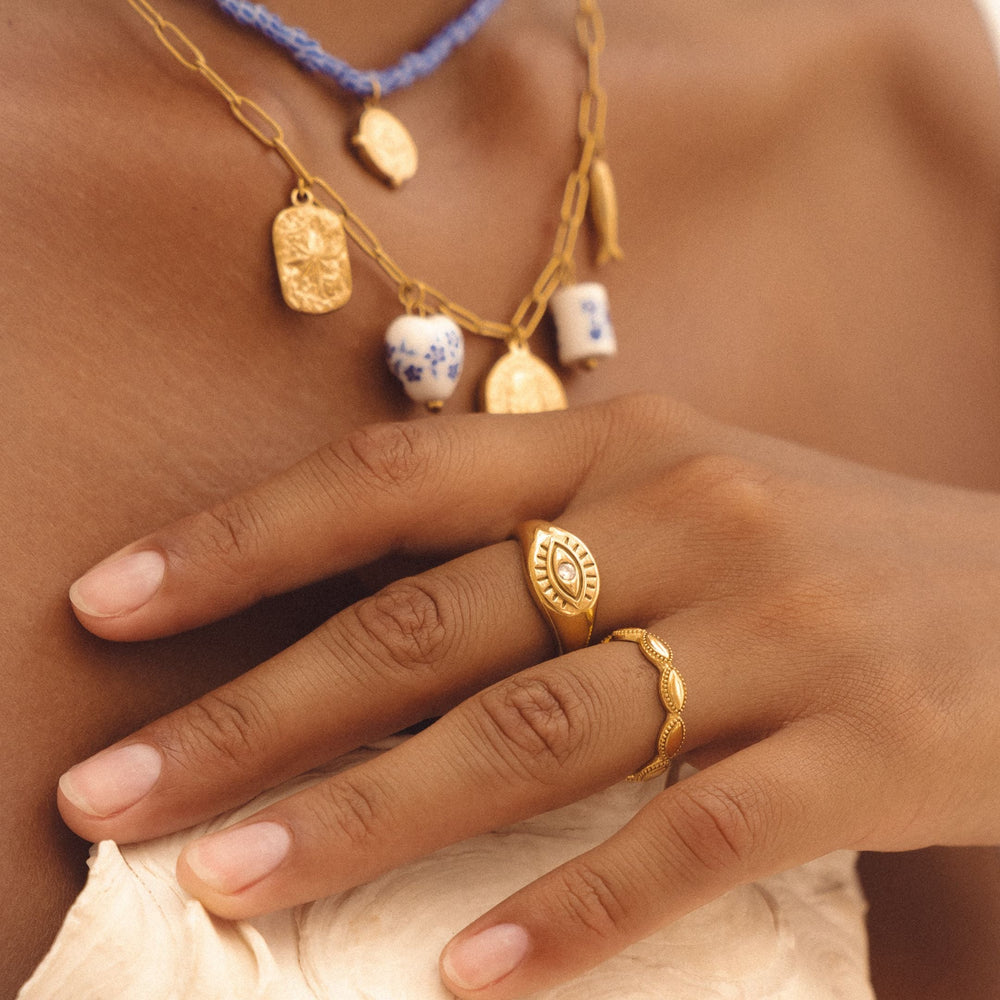 Evil Eye Signet Ring