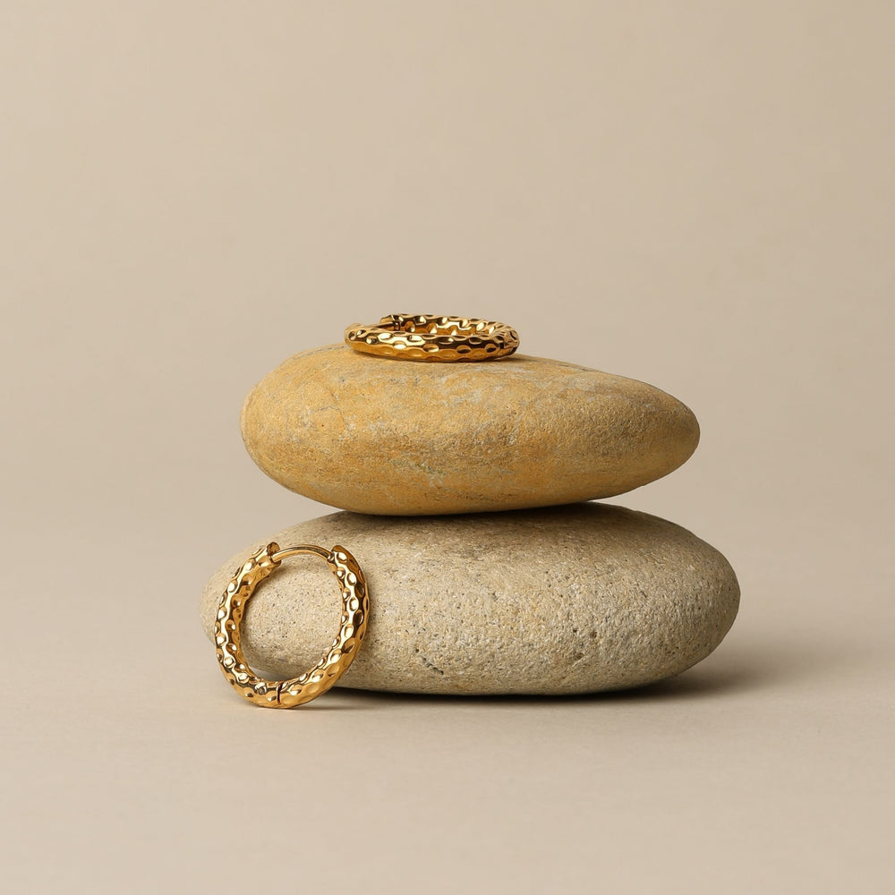 Hammered Hoops Earrings
