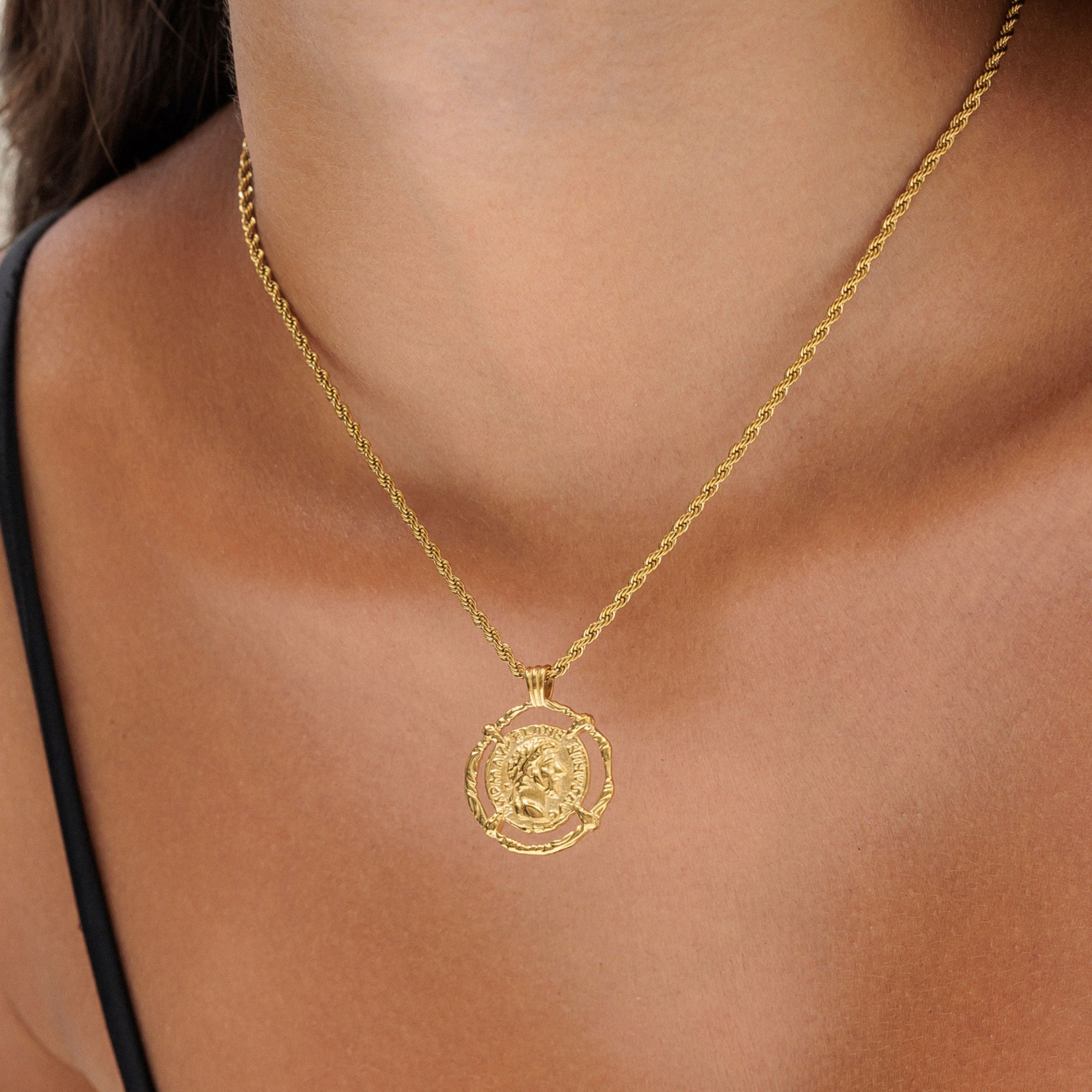 Greek Coin Necklace