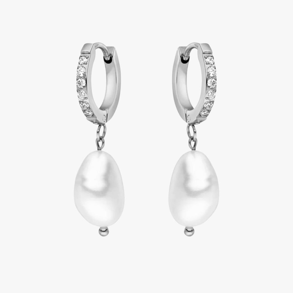 Freshwater Pearl Hoop Earrings